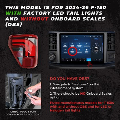 Putco 9201960-37 Ford Blade Tailgate Lamp Kit