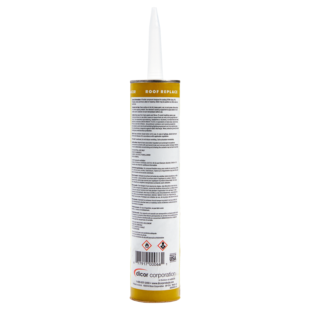 Dicor Corp. 551LSD1 Dove White Non-Leveling Lap Sealant, 10.3 oz