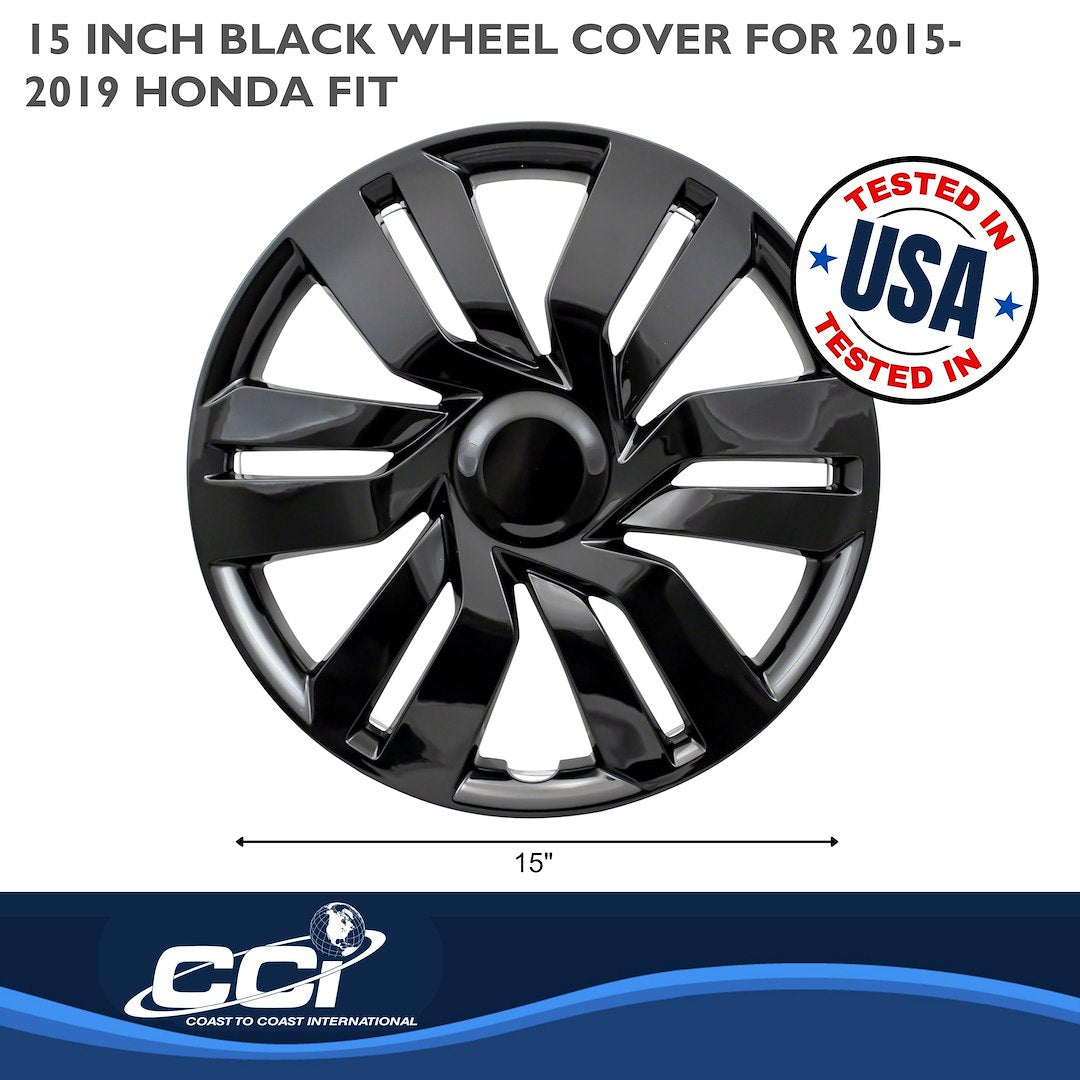 Coast To Coast 53415BLK Fit 15-Inch Gloss Wheel Trim Set - image 3