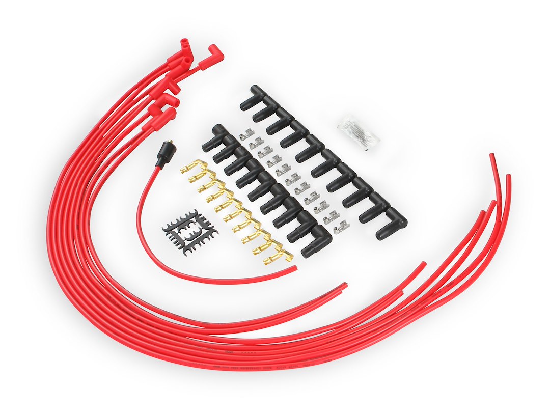 ACCEL Ignition 4041R Red Super Stock 8 mm Angle-Boot Wire Kit - image 4