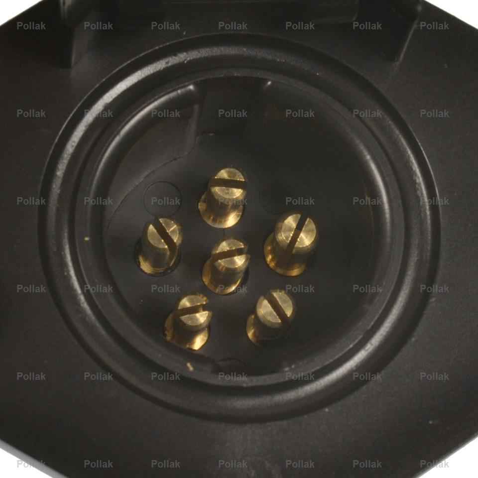 Pollak 12720EP Black Marine Semi-Universal 6-Pin Connector