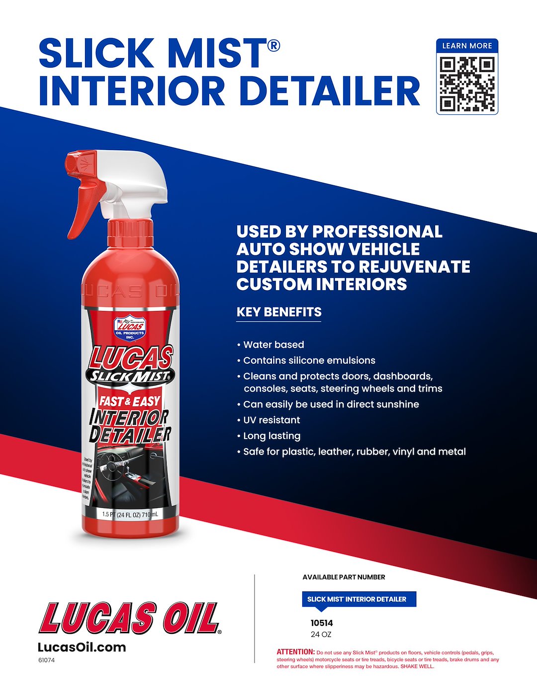 Lucas Oil 10514 Interior Cleaning/Detailing Treatment