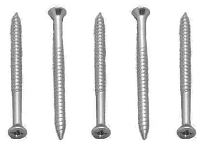 AP Products FSQ50Z8X2 #8 x 2-Inch Zinc Flat-Head Screws, 25