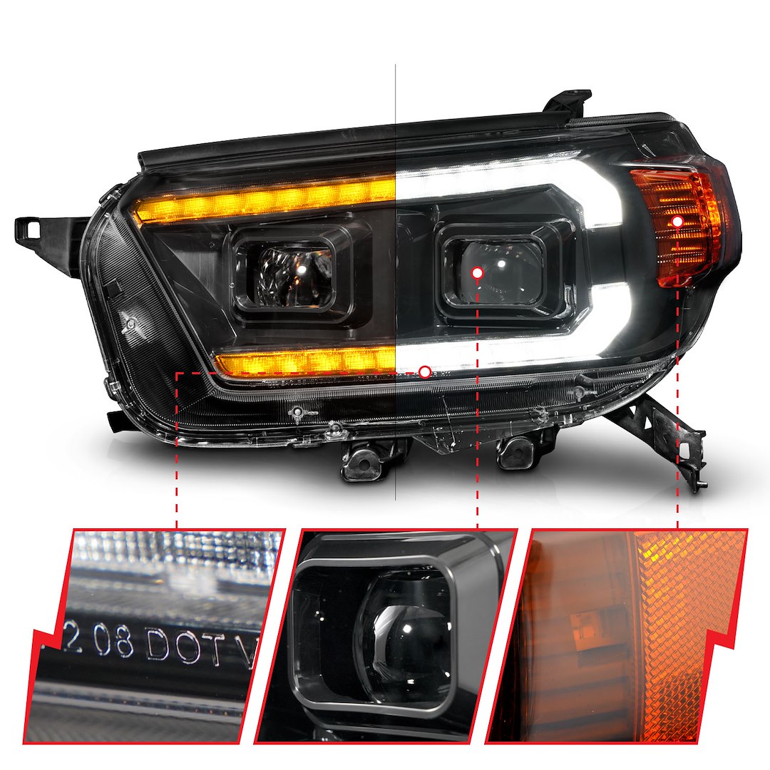 ANZO USA 111602 Black Switchback LED Set for 2010–2013 4Runner - image 5