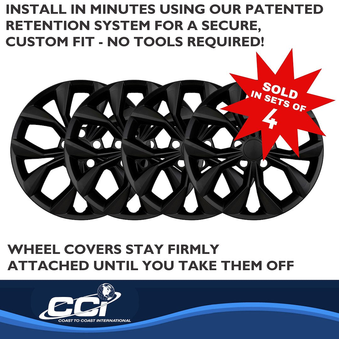 Coast To Coast 56217BLK CR-V LX 17-Inch Gloss Snap-On Set - image 5