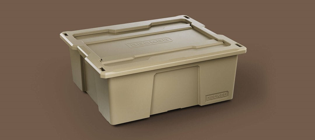 Decked A0040-DBIN-TAN D-co Bin 32 Portable Storage Box
