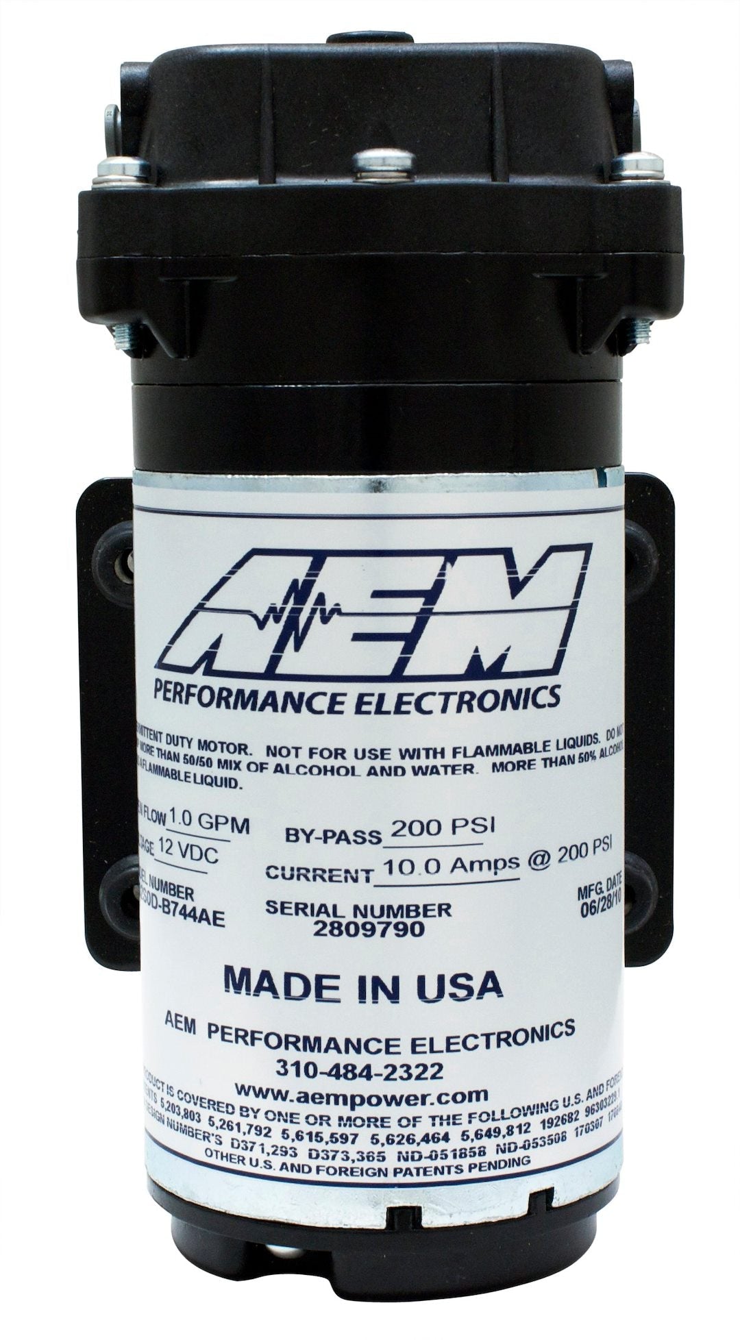 AEM Electronics 30-3015 200 PSI Water/Methanol Injection Pump - image 1