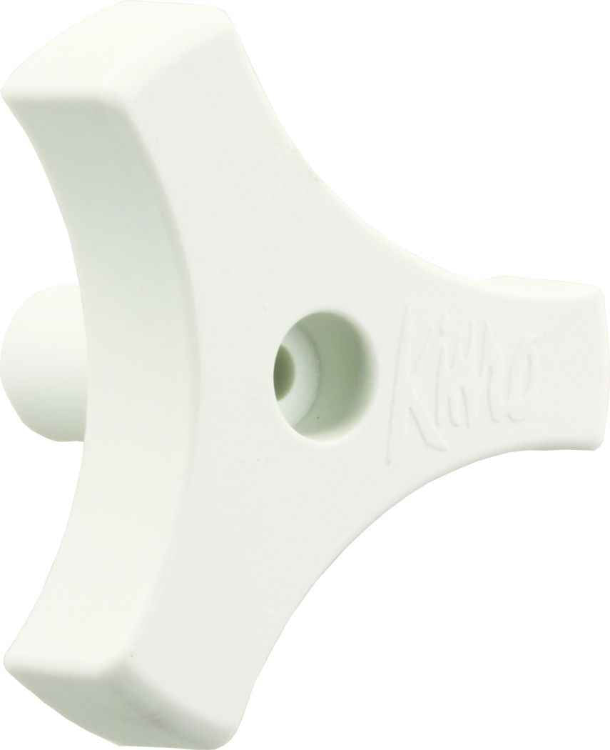 JR Products 20165 White Triangular Replacement Window Knob