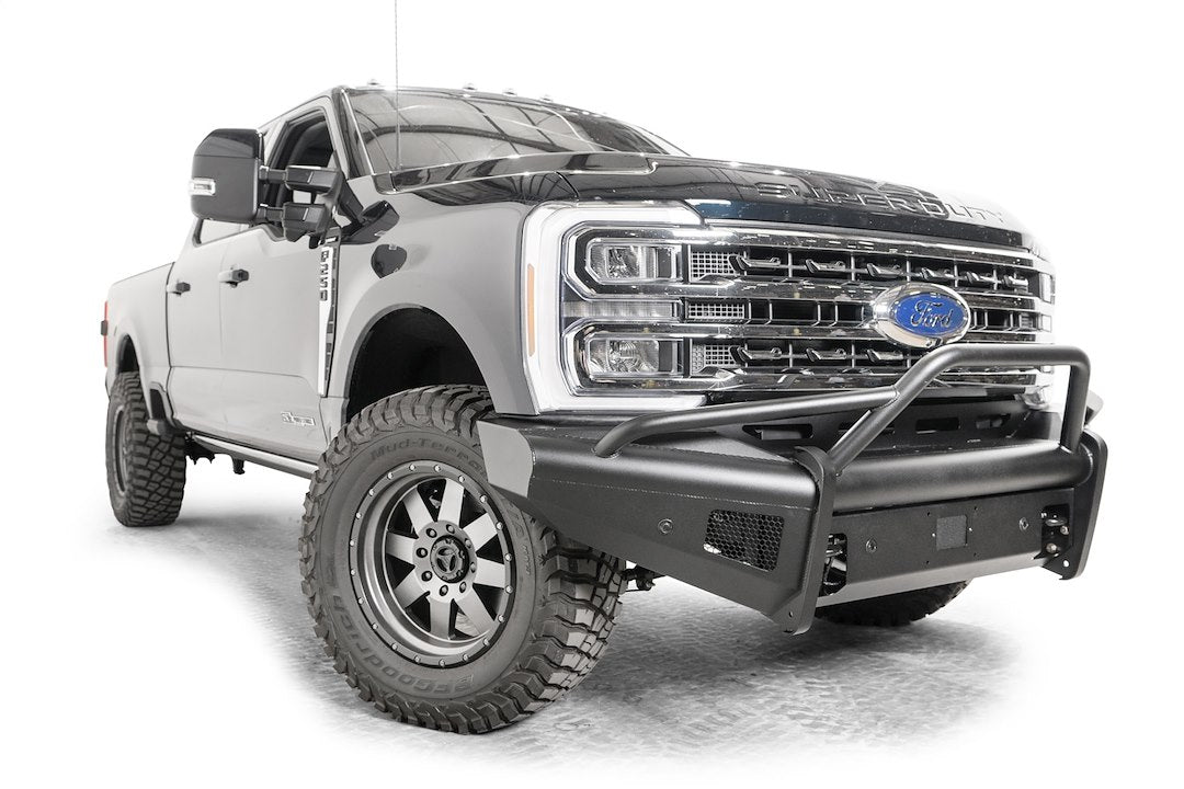 Fab Fours FS23-Q5962-1 Front Bumper, Black Steel Elite