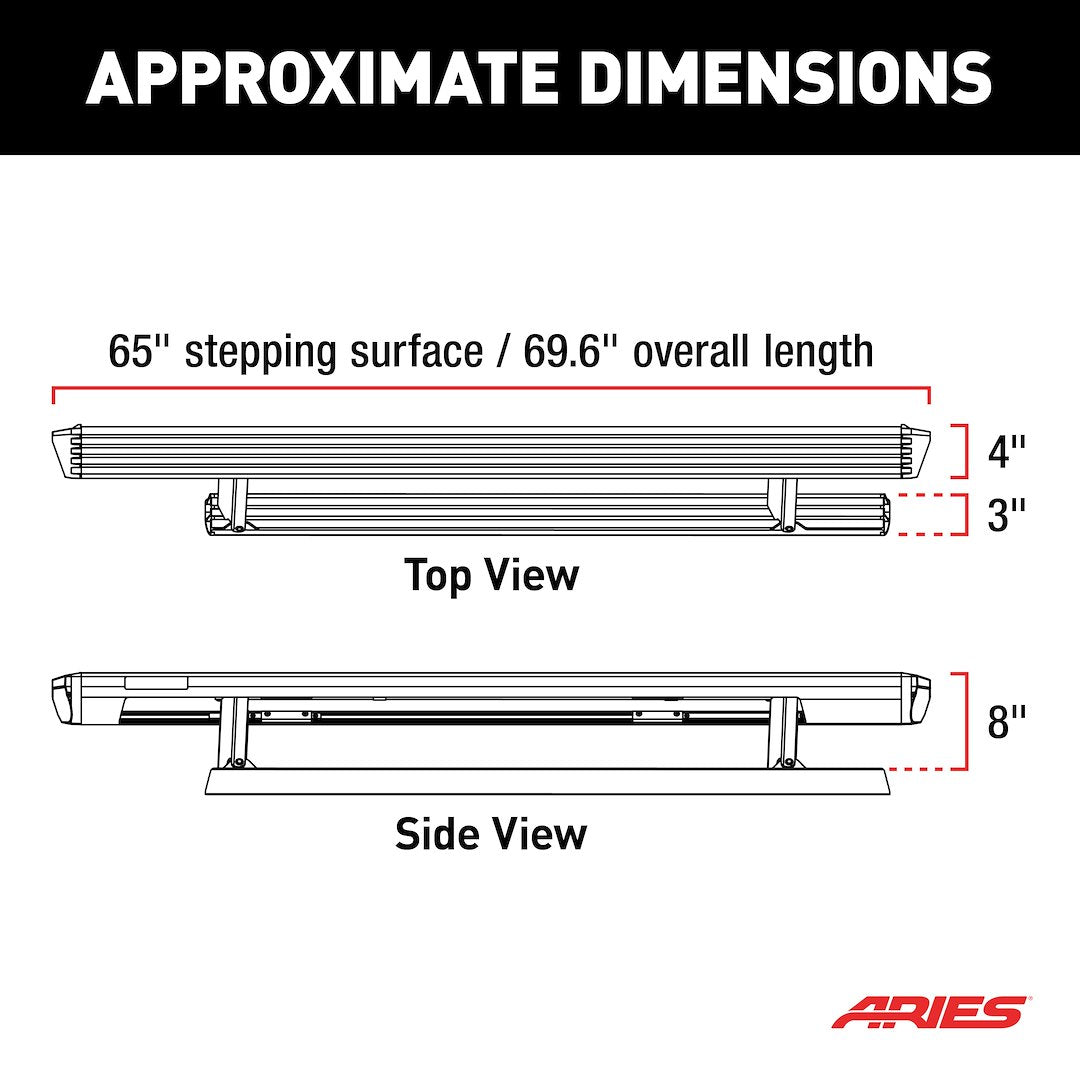 Aries 3025165 ActionTrac 65-Inch Board Component - image 2