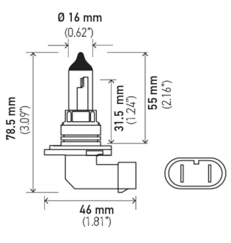 Hella 9006ll Bulb for Headlight Use