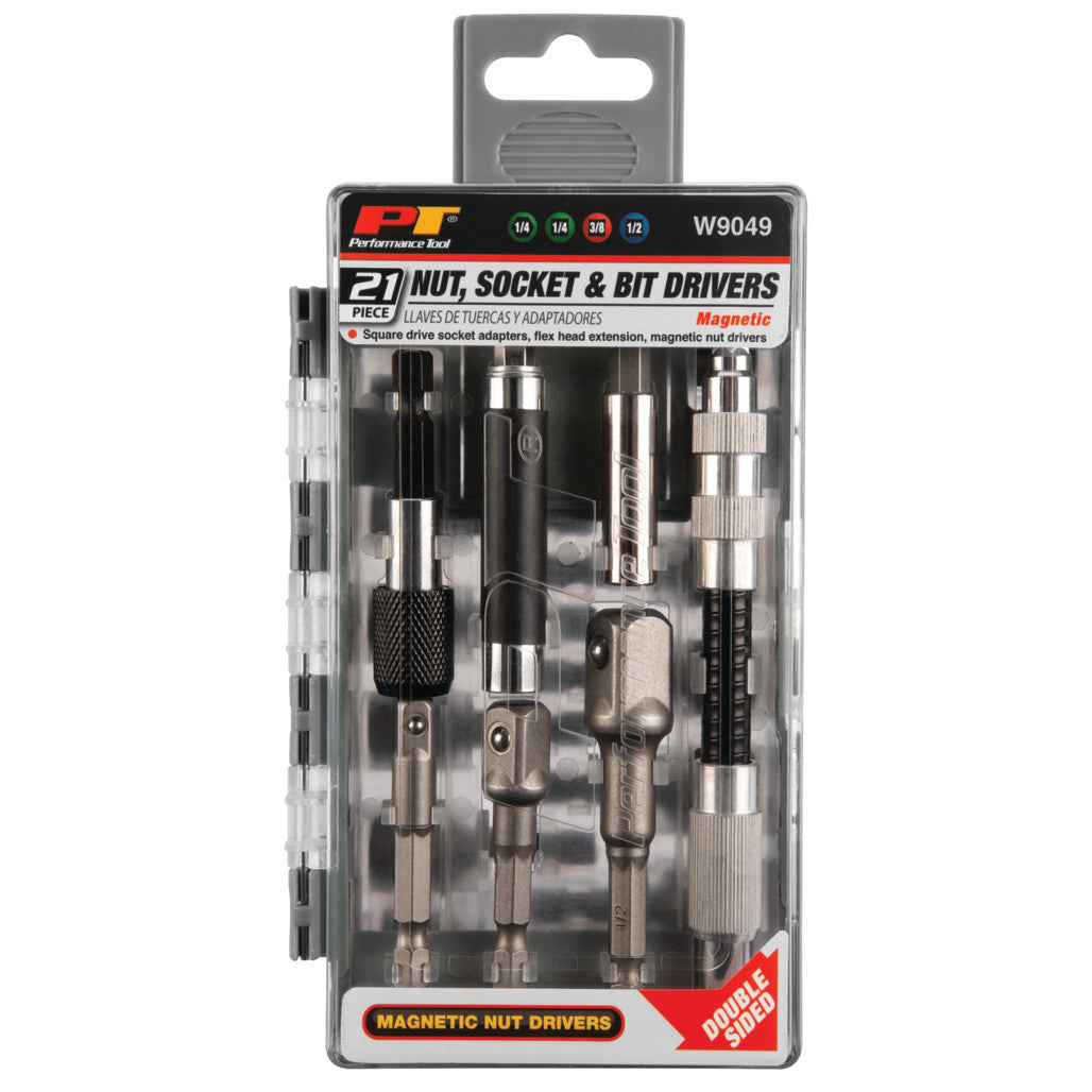 Performance Tool W9049 Driver and Socket Bit Kit