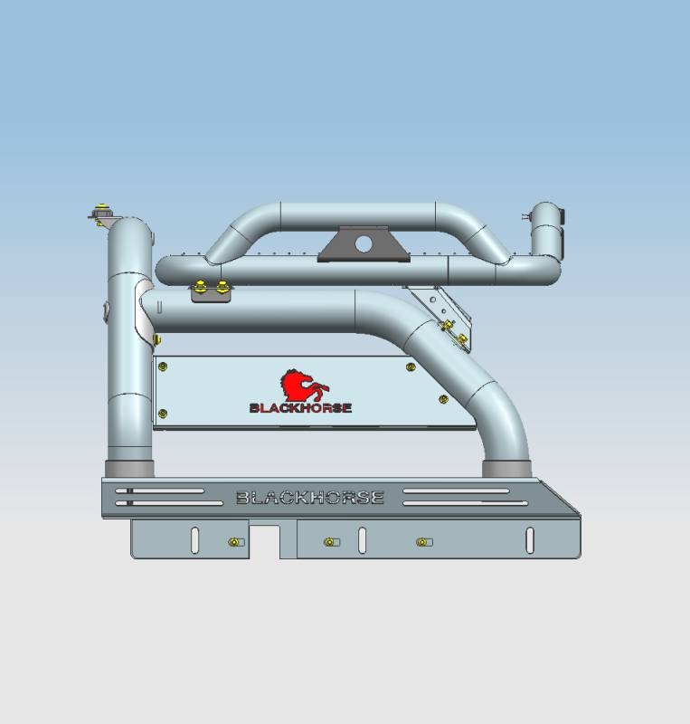 Black Horse Offroad ATRB7BK Atlas Frontier Tubular Bed Bar, 50-in Mount - image 9
