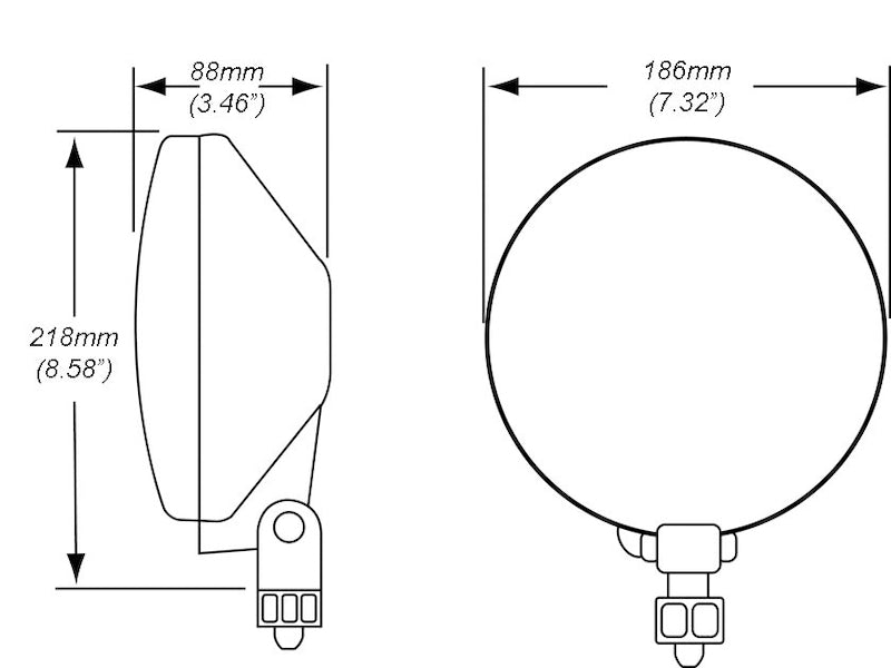 Hella 010032001 700FF Series Driving Lamp