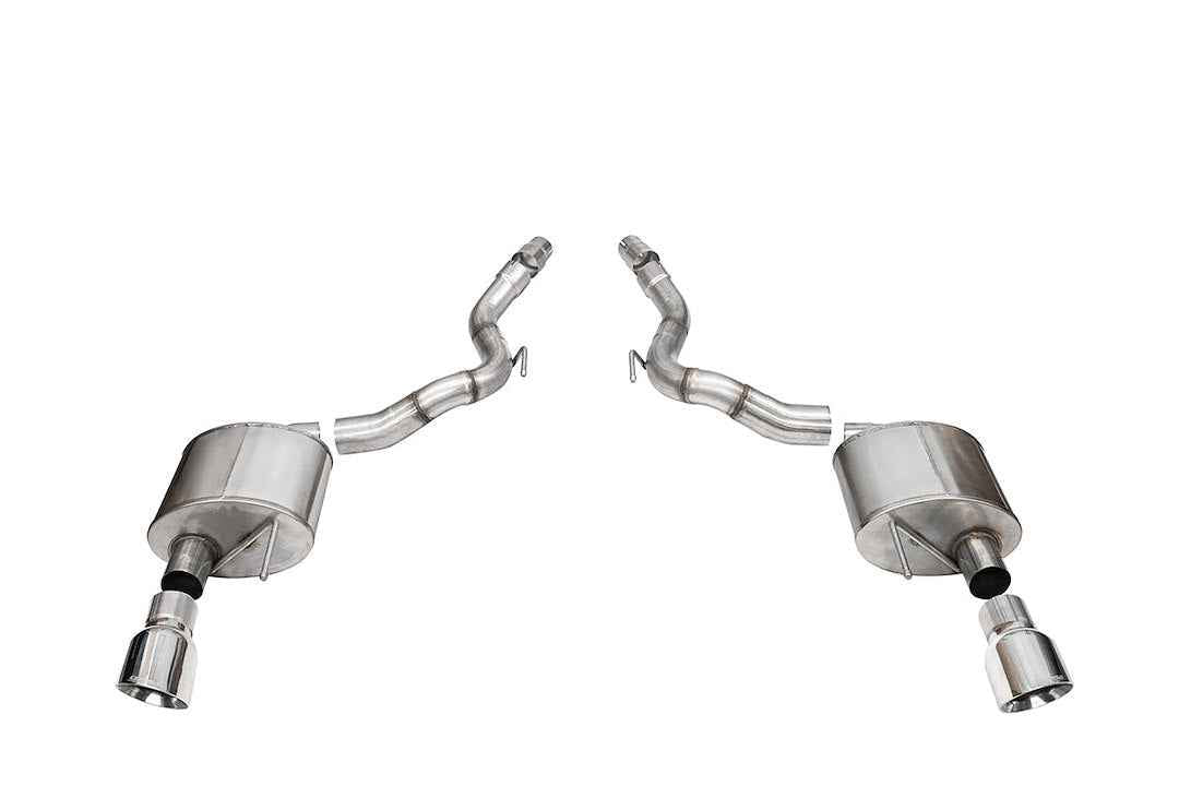 Corsa Performance 21272 Sport Dual 3-Inch Axle-Back, Slash-Cut Tips