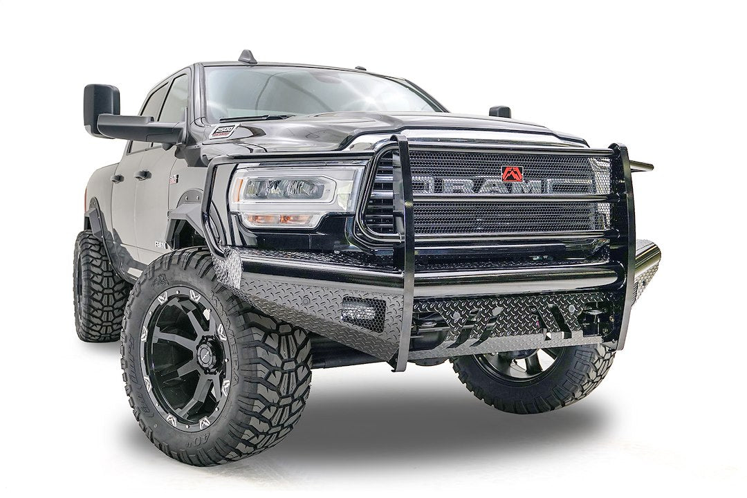 Fab Fours DR19-S4460-1 Front Bumper, Black Steel Series