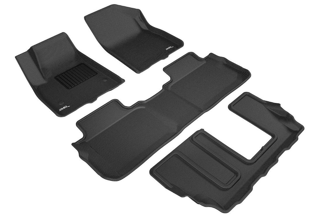 3D Mats GM02101509 Acadia KAGU Black Three-Row Floor Mats - image 1