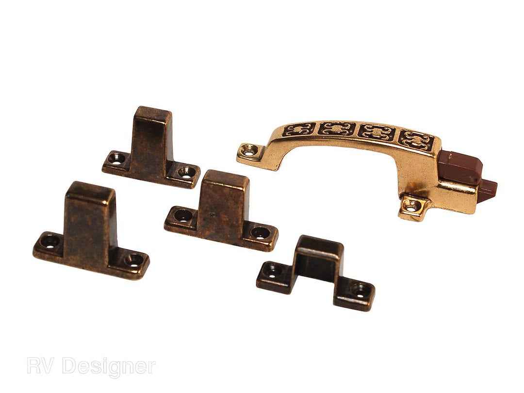 RV Designer H241 Antique Bronze 4-Inch Baggage-Door Catch