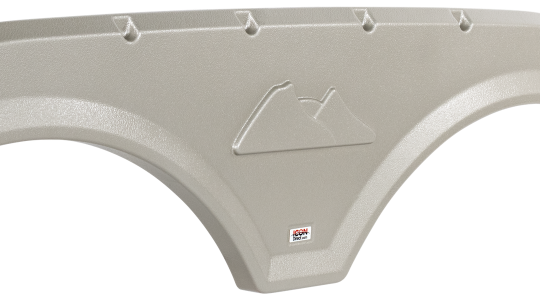 Icon 01772 Polar White Keystone/Montana Fender Skirt