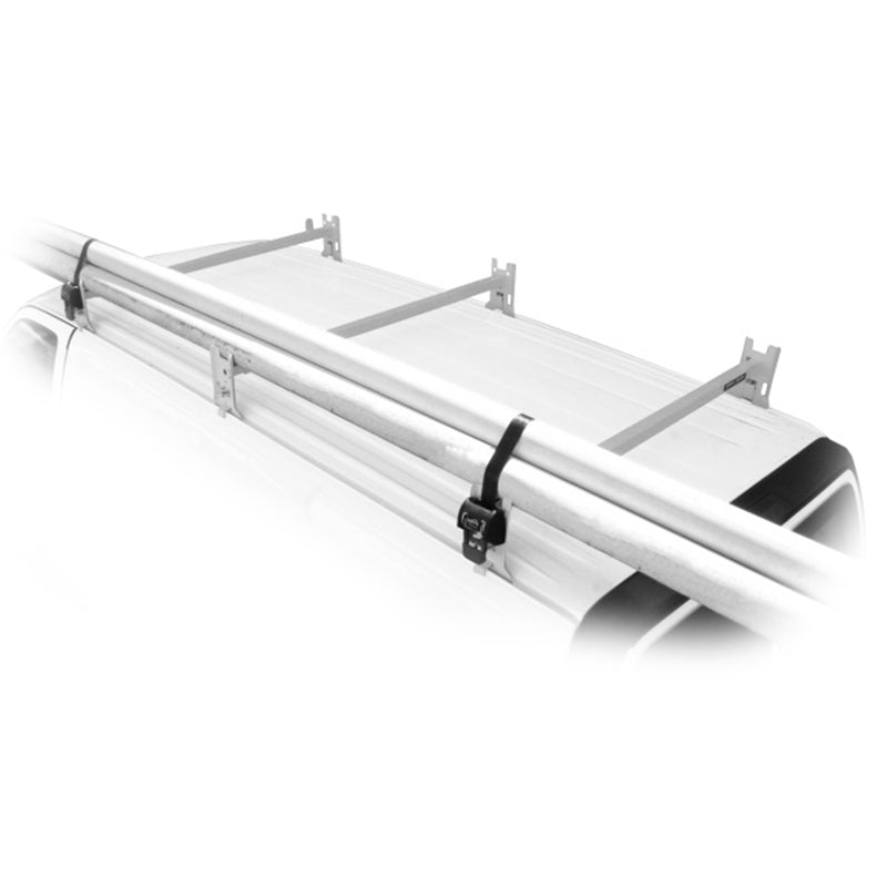 Holman 40823 white steel two-bar gutter-mount crossbar roof rack