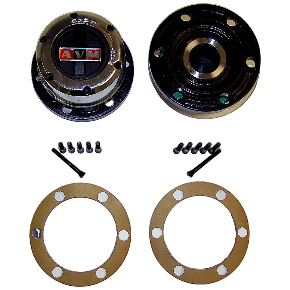 Crown Automotive 400501 vintage Jeep manual locking hub set